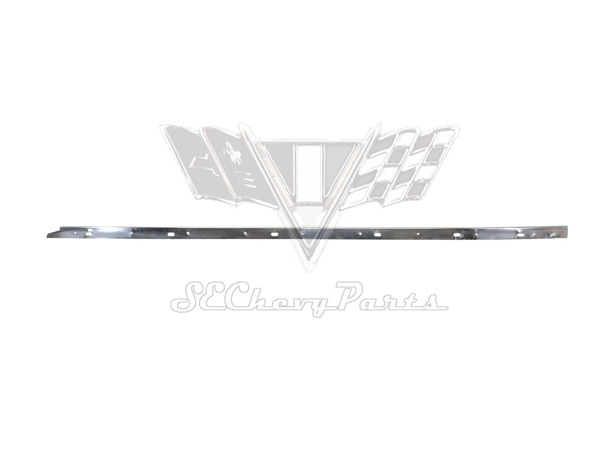 1958 Chevy Impala 2-Door Hardtop Lower Roof Rail Weatherstrip Trim Molding LEFT SHOW